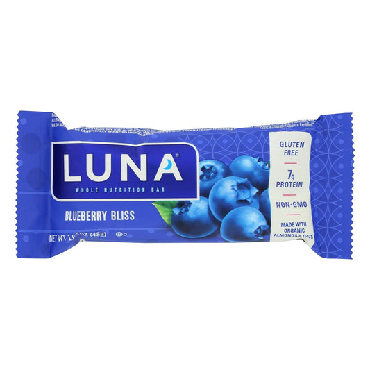 Clif Bar Luna Bar  Organic Blueberry Bliss  Case of 15  169 oz  70 Organic