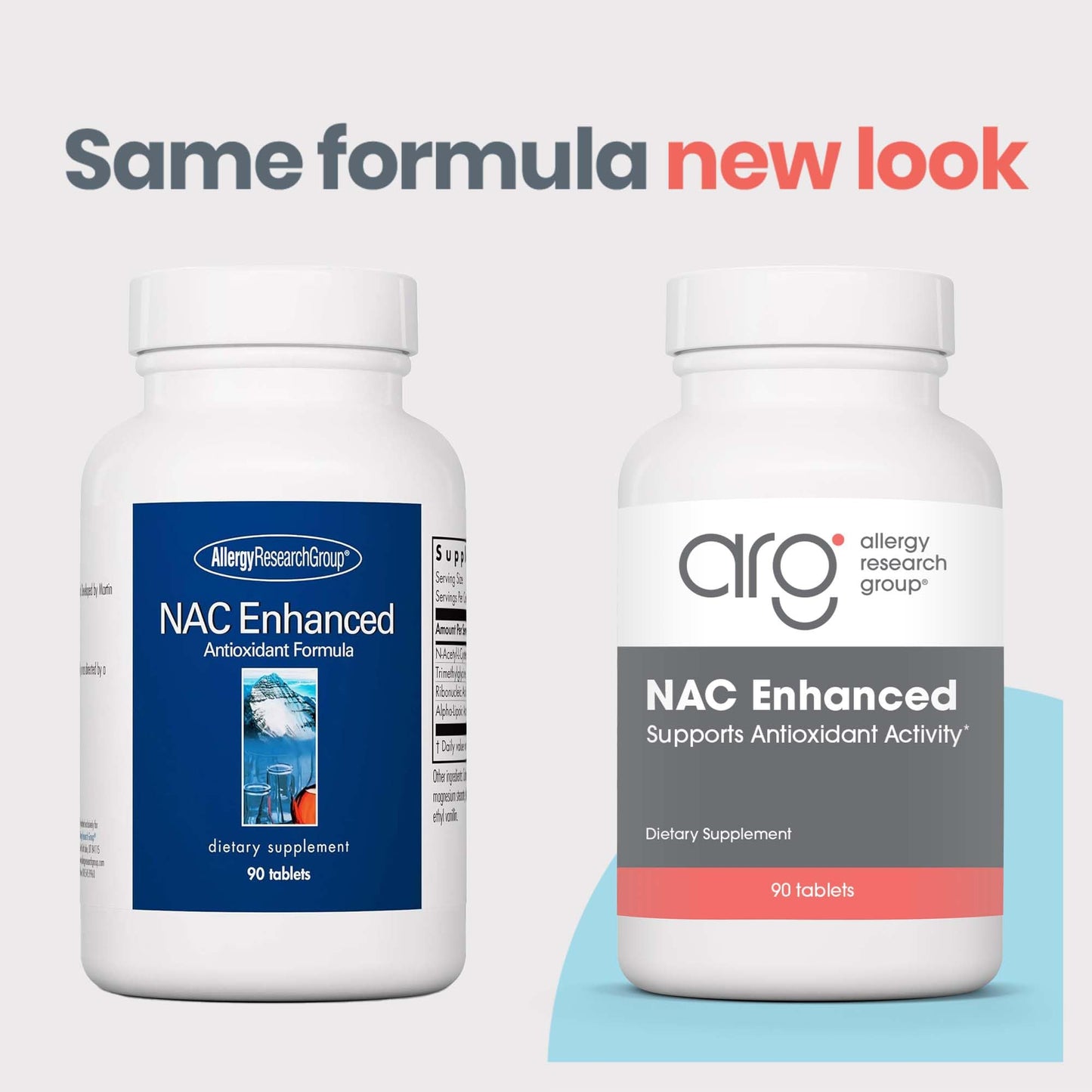 Allergy Research Group NAC Enhanced Supplement - N-Acetyl-L-Cysteine, Glutathione Precursor, Supports Immune Function, Mucus Clearance - 90 Count