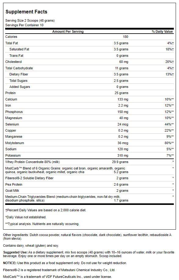 Swanson Senior Muscle Retention Protein Powder - Chocolate 1.06 lb (480 g) Pwdr (2 Pack)