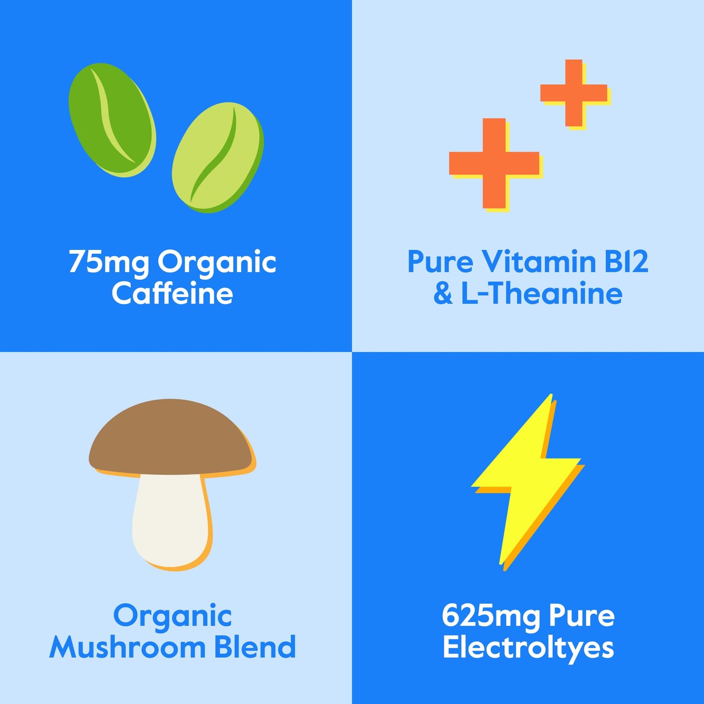 Nectar Energy Booster - Organic Caffeine, B12 & Electrolytes - Sugar Free & Zero Calorie - Healthy Coffee, Energy Drink & Soda Alternative - Hydration & Energy Supplement (Variety 18 Powder Packets)
