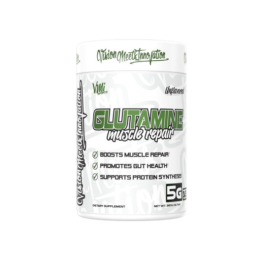 VMI Sports Glutamine Muscle Repair Powder Pure L-Glutamine | Muscle Repair & Recovery - Gut Health - Protein Synthesis | 5g per Serving - 72 Servings