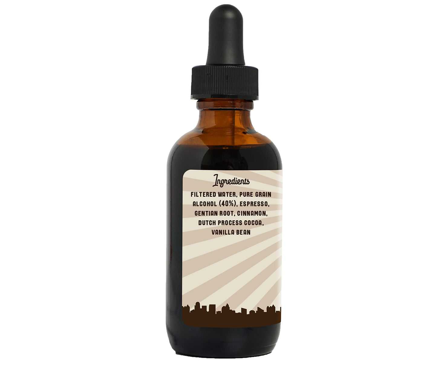 Barrel Roll Bar Essentials Espresso Cocktail Bitters  Drink Mixers for Cocktails  Premium Cocktail Mixers  Barrel Aged Bitters for Cocktails and Alcohol  Allergen  Gluten Free  2 fl oz Bottle
