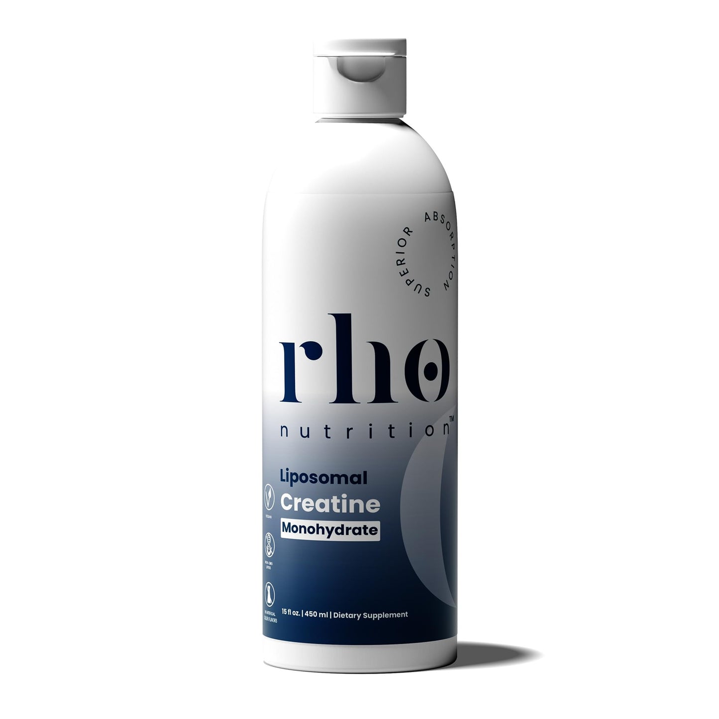 Rho Nutrition Liposomal Creatine Monohydrate - Ultra High Absorption Liquid Creatine Supplement - Promotes Lean Muscle Mass & Recovery, Supports Brain Function & Enhances Cellular Energy Production