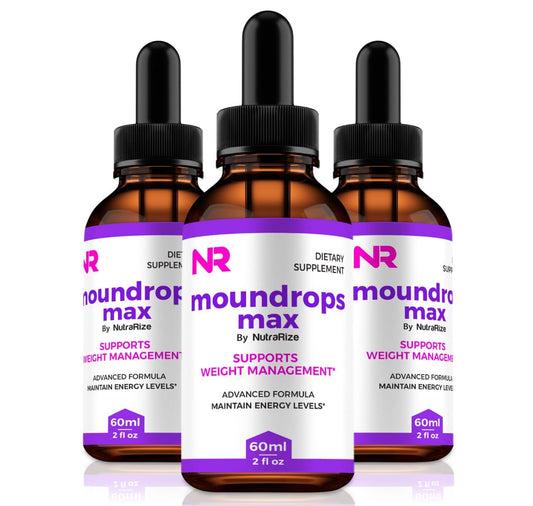 NutraRize (3 Pack) Moundrops Max, Official MounDrops Max to Maintain Energy Levels and Fitness, All Natural Formula for Healthy Body & Overall Well-Being, Moun Drops Max Liquid Dropper (90 Servings)