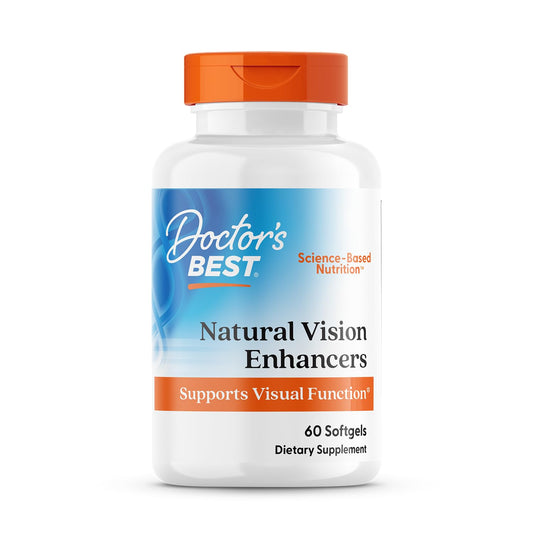 Doctor's BEST Natural Vision Enhancers contain Lutemax 2020, Supports Eye Health, Sharper Vision, Helps Filter Out Blue-Light, 60 Softgels