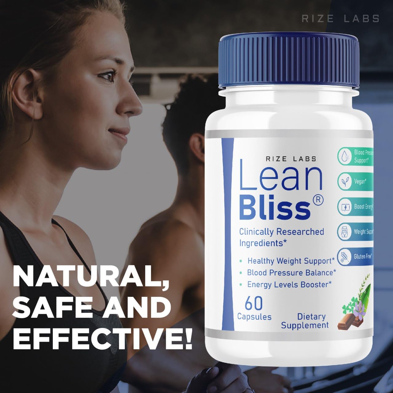 (2 Pack) Lean Bliss - Lean Bliss Weight Health Advanced Formula, LeanBliss Capsules for Natural Weight Management & Blood Support, LeanBliss Dietary Supplement (120 Capsules)