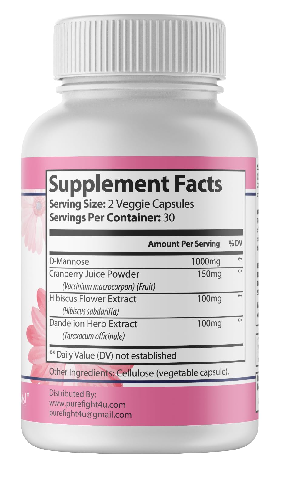 PureFight4U Candilex All-Natural Detox Formula, Supports Detoxification & Healthy Bacterial Flora, Formulated for Woman's Need | Dietary Supplement 60 Capsules
