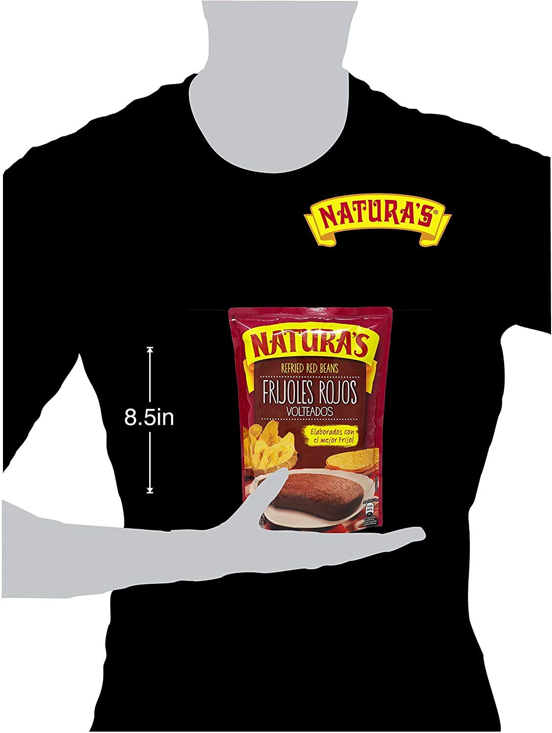 Naturas Refried Red Kidney Beans Frijoles Rojos Volteados  100 Plant Based  Ready To Serve Made With Ground Beans of BeansNo PreservativeNo Artificial Colors100 Natural 400g14 oz 3 pack