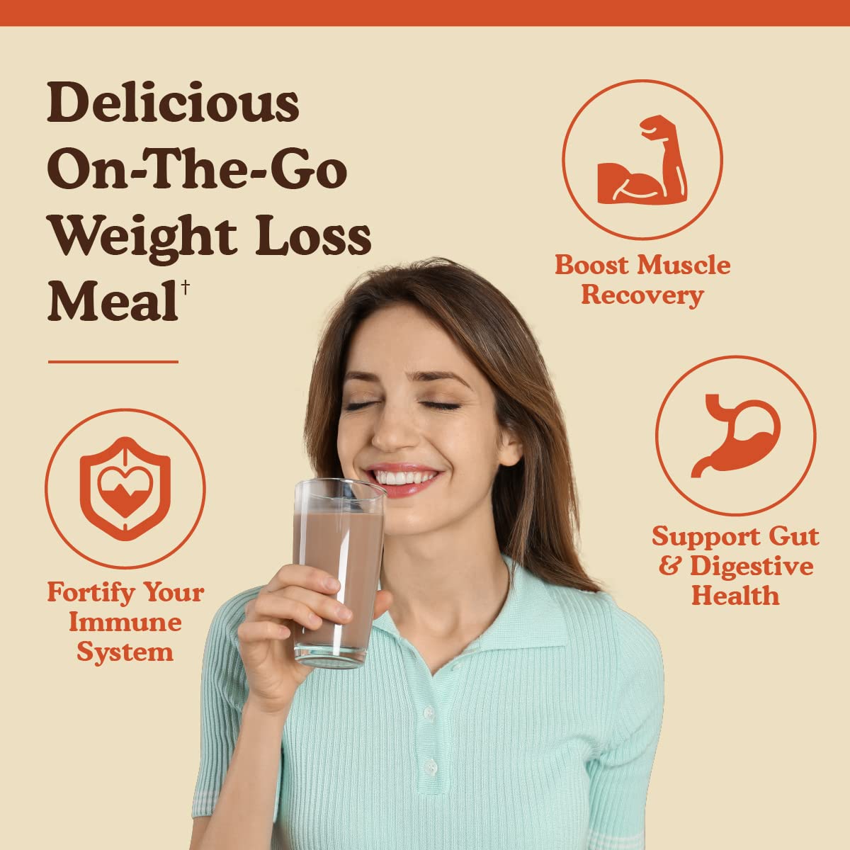 BBfL Meal Replacement Shakes, 21g Protein, Vegan Plant Based Protein Powder, Apple Cider Vinegar, Digestive Enzymes, All in One Shake for Women & Men (10 Servings, Cocoa Cream)