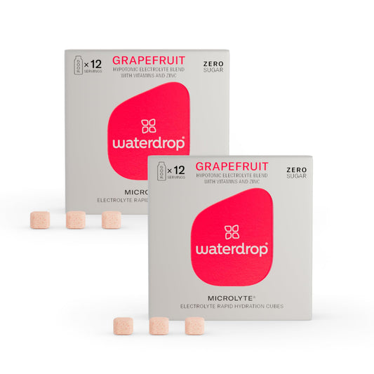 waterdrop Microlyte GRAPEFRUIT  24 Electrolyte Tablets with 5 Electrolytes 9 Vitamins Zinc  No Sugar Calories and Vegan Sportsdrink