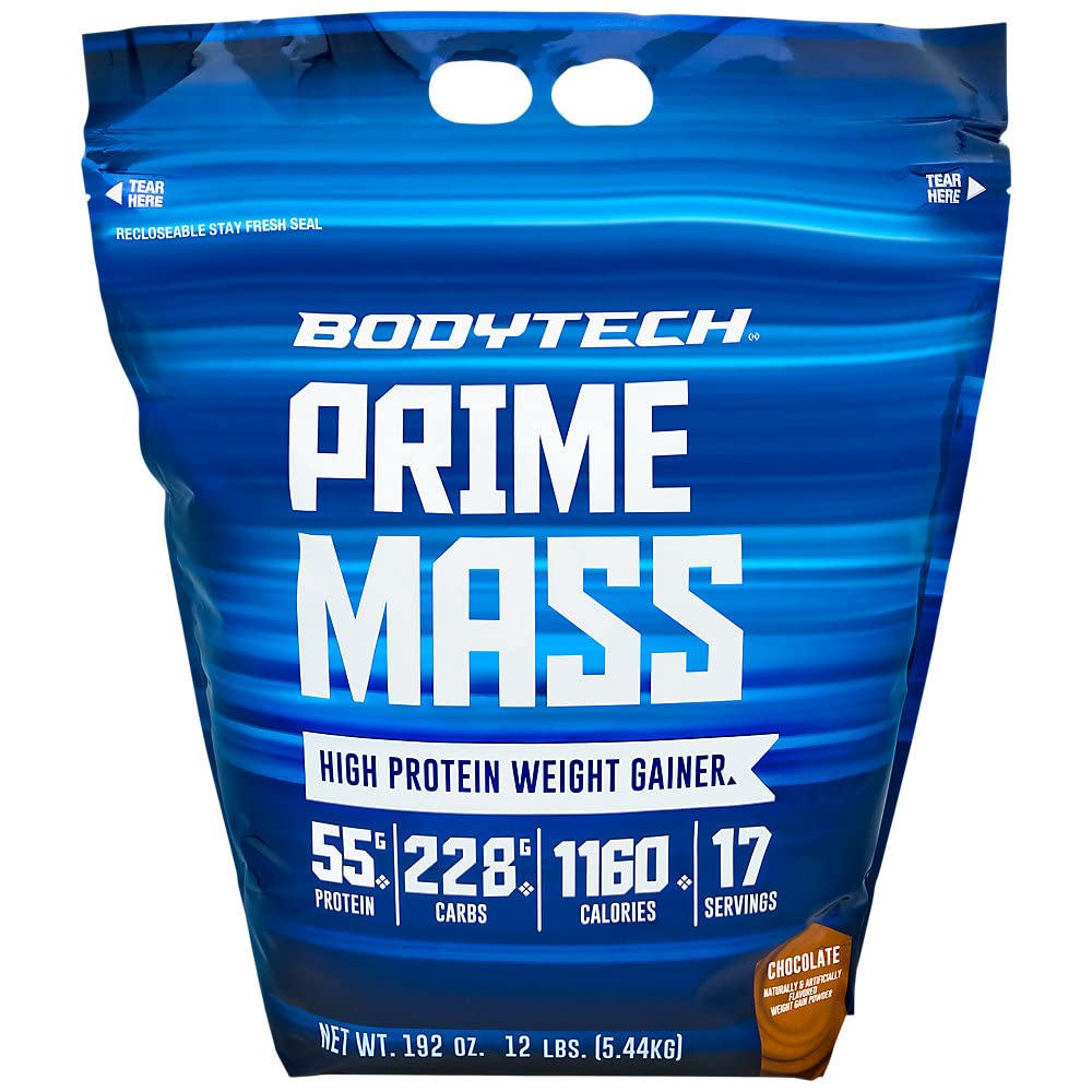 BodyTech Prime Mass- Chocolate (12 lbs./17 Servings)