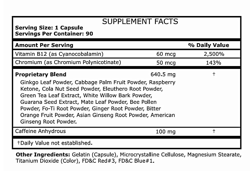 Thermo Max Elite - Thermogenic Fat Burner, Extreme Energy Boosters, Weight Loss, 90 Diet Pills