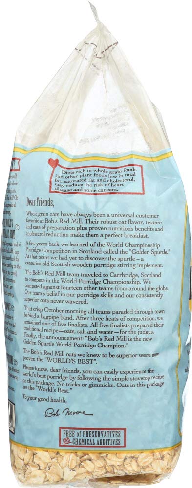 Bobs Red Mill Rolled Oats Regular 32 oz