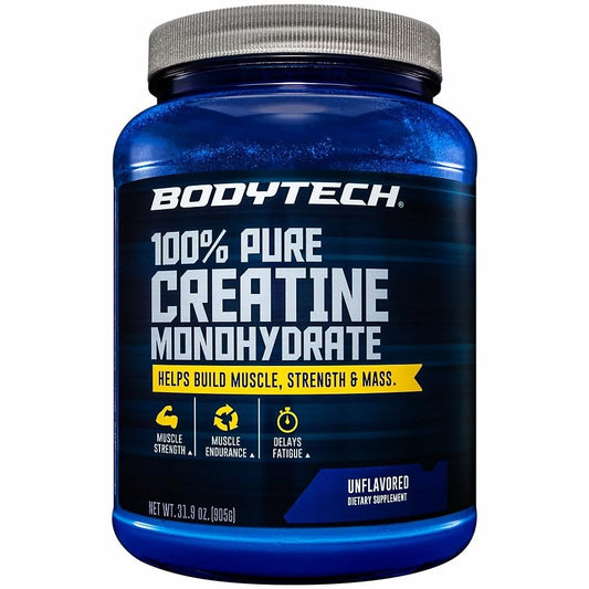 Body.Tech 100% Pure Creatine Monohydrate Powder Muscle Strength, Performance, and Recovery - Supports 31.9 Oz -181 Servings Unflavored