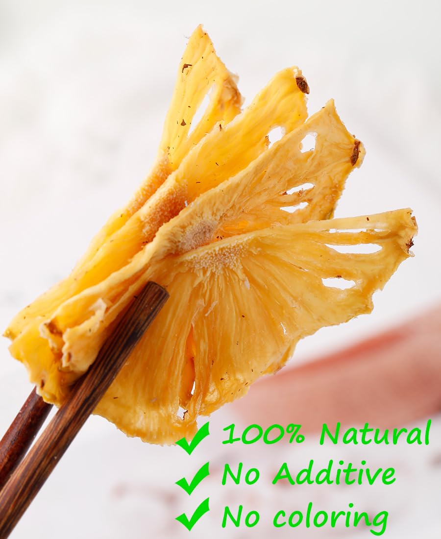 Premium Dried Pineapple 5 Oz142gDehydrated Pineapple Slices100 NaturalNo Sugar Added  No Additives
