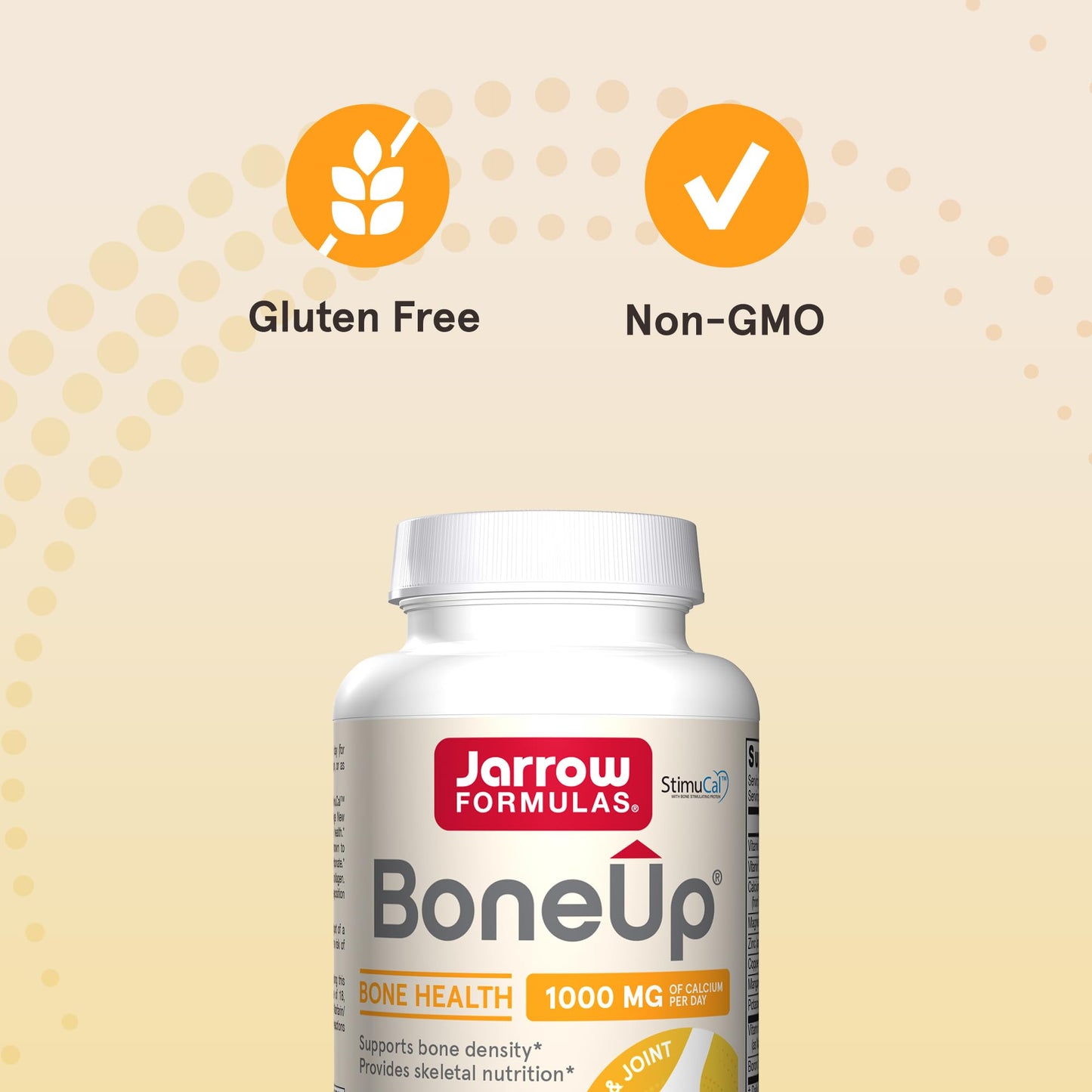 Jarrow Formulas Bone Up for Bone Density and Skeletal Nutrition, Includes D3, K2 (as MK-7), and Calcium, 120 Capsules Vitamin D3, K2 Supplements, Up to a 20-Day Supply