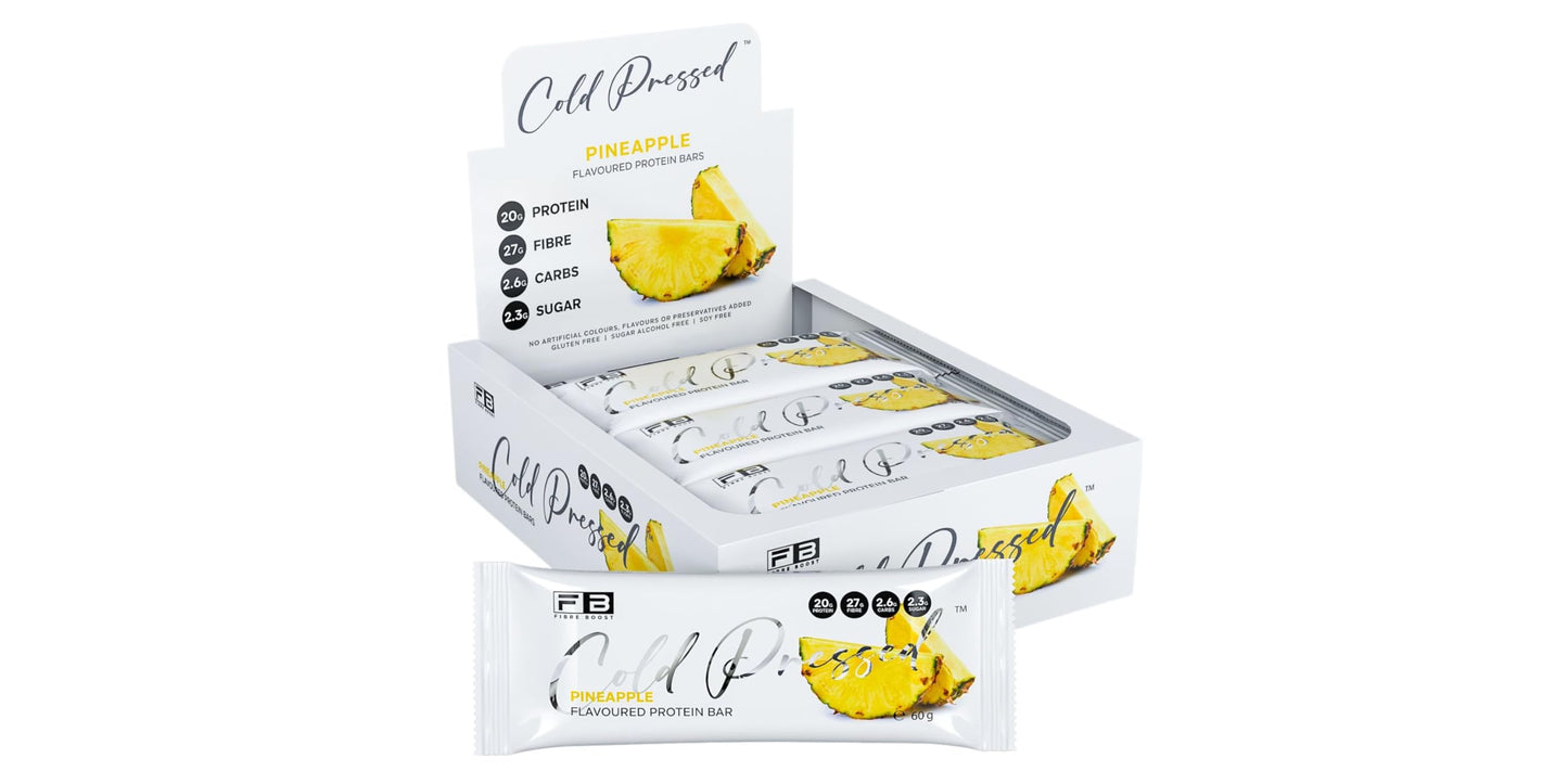 Fibre Boost Cold Pressed Pineapple flavoured Protein Bar