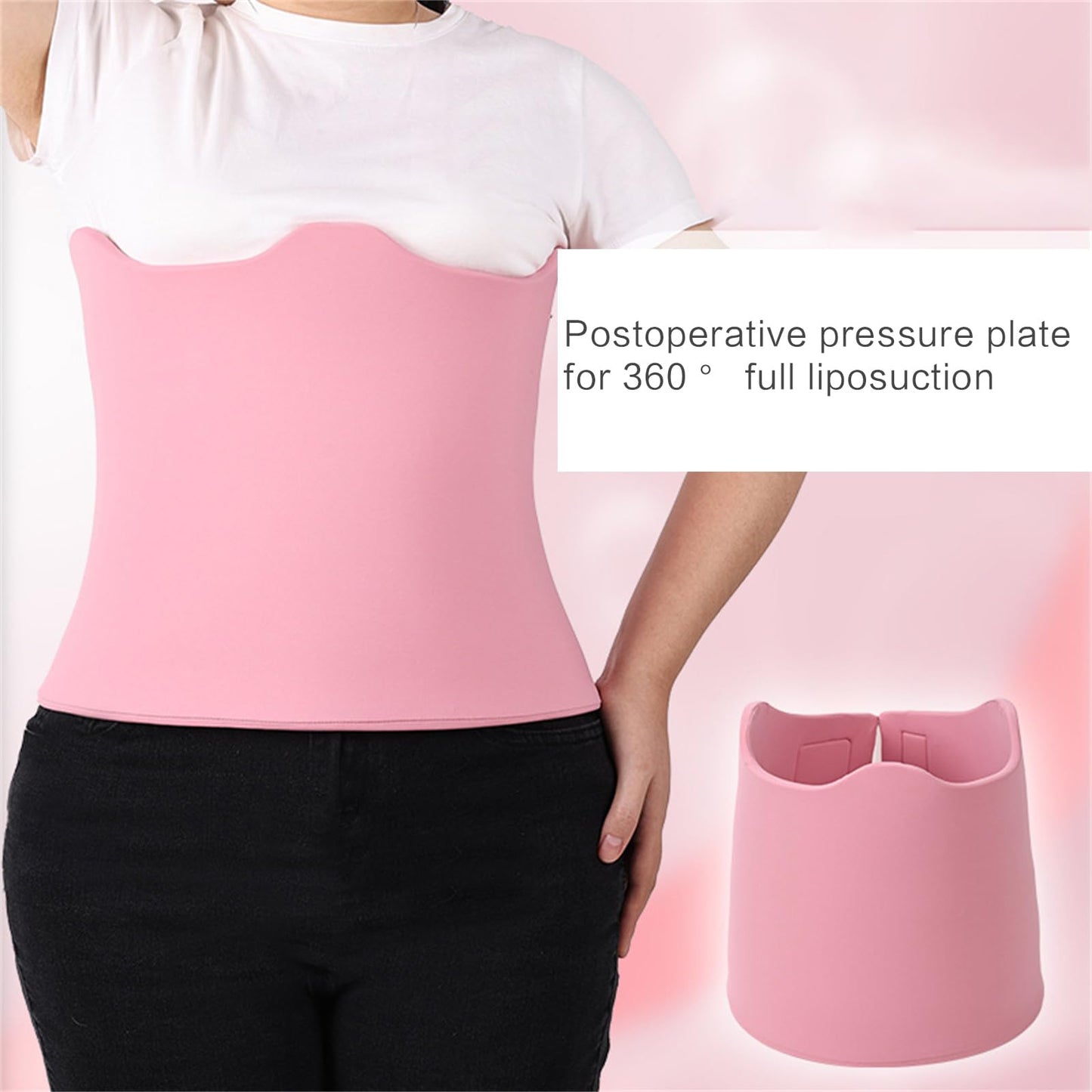 Abdominal 360 Board Post Foam and Compression Boards for Liposuction Size Black