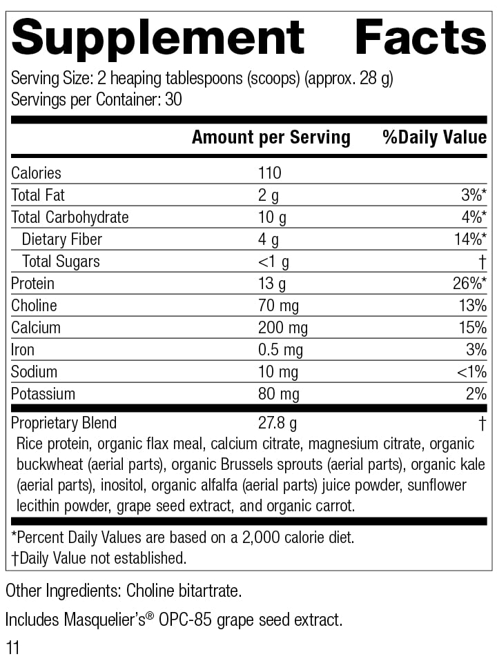 Standard Process Inc. Dairy Free-Whole Food Nutrition, Immune Support, Antioxidant Support with Rice Protein, Grapeseed Extract, Choline - Vegetarian, Dairy Free-32 Ounce, 30 Servings