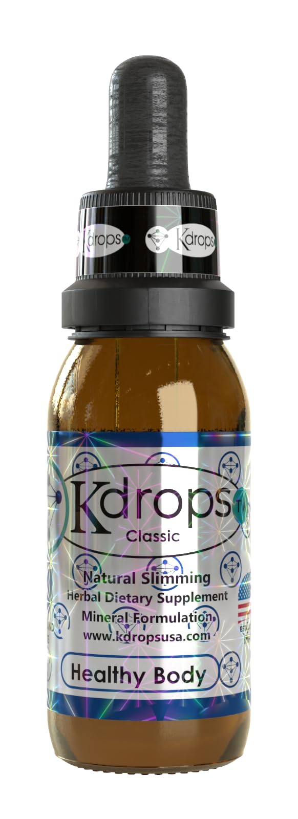 Kdrops Classic - Potent Fat Burner Drops - 3-Month Supply (Pack of 3) - Natural Weight Loss, gotas para bajar de peso, KDROPS