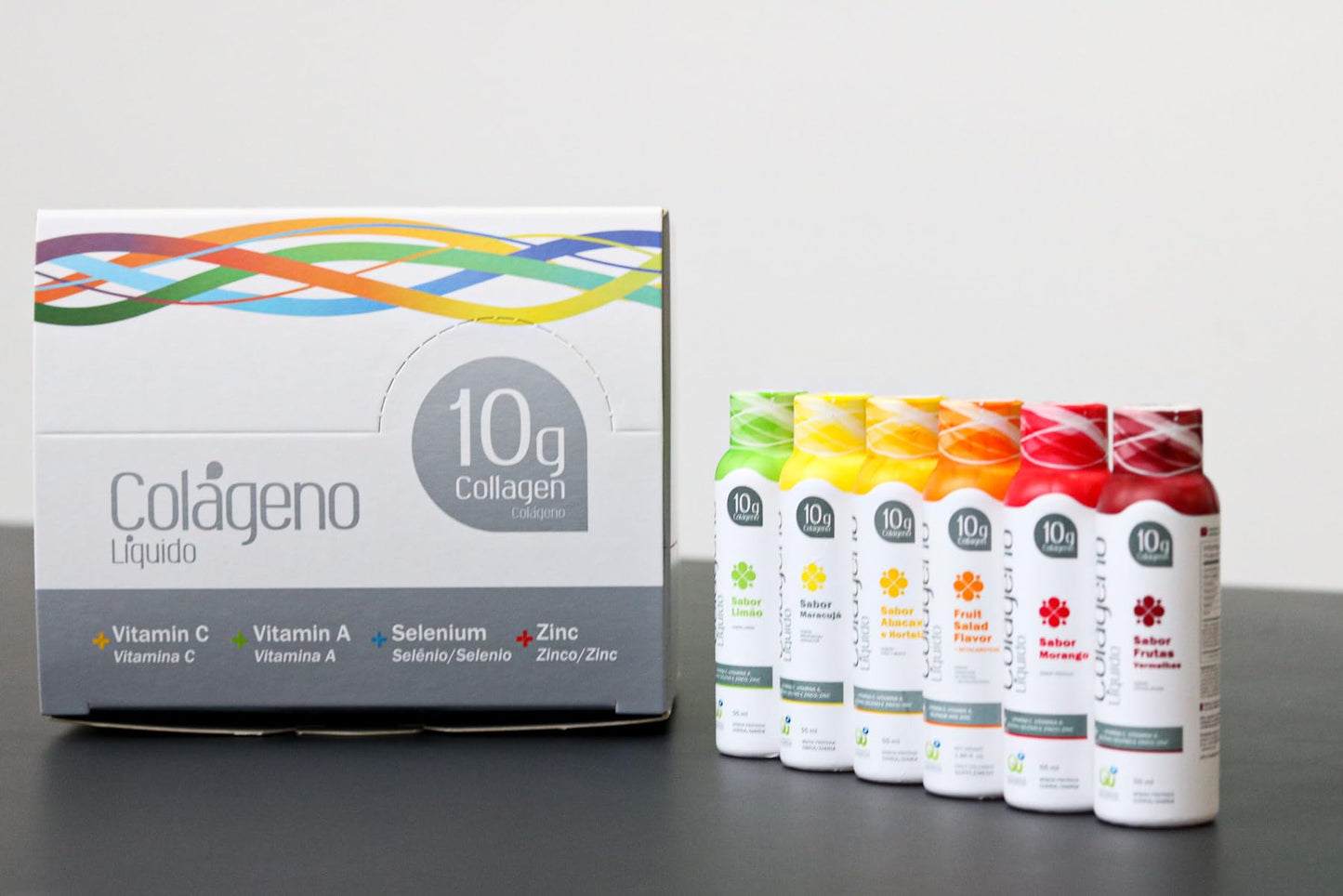QUALINOVA Liquid Collagen Supplements Variety Pack for Women - Daily Dose of Tropical Flavors with Essential Nutrients (10g Collagen / 1.86 fl oz - 30 Count)