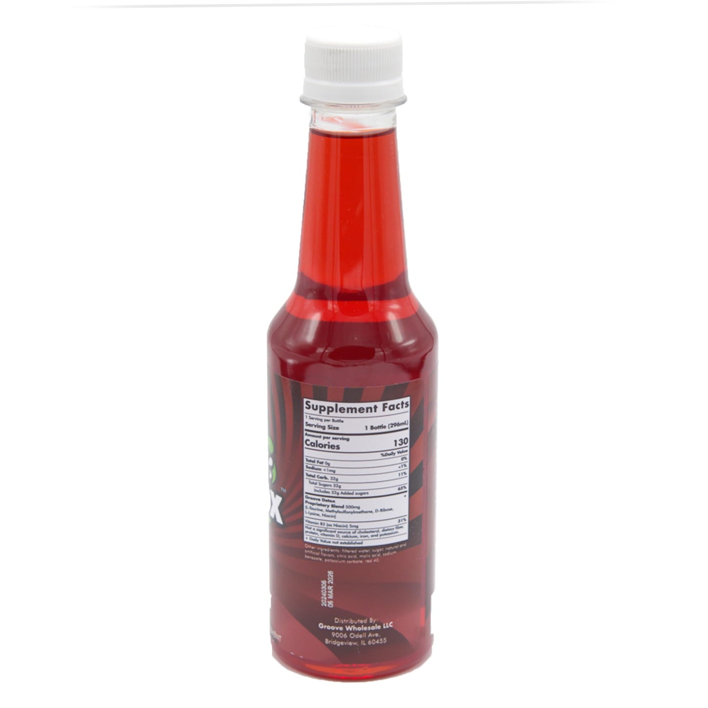 Groove Detox Wild Cherry Supplement, Body Cleanse, Supports Liver Function, Aids Digestion, Boosts Energy