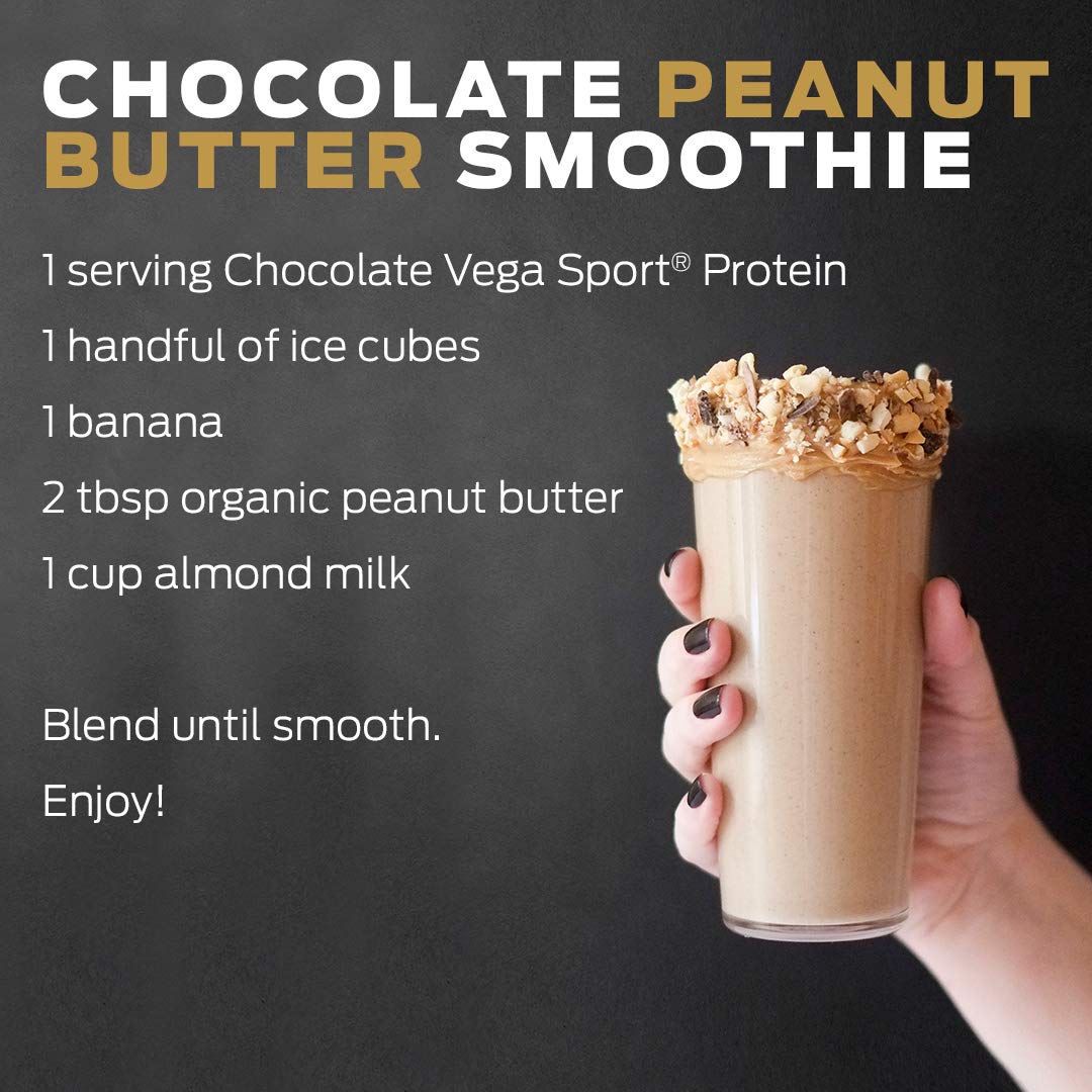Vega Sport Protein Powder Vanilla (14 servings, 20.4 oz) - Plant-Based Vegan Protein Powder, BCAAs, Amino Acid, tart cherry, Non Dairy, Gluten Free, Non GMO (Packaging May Vary)