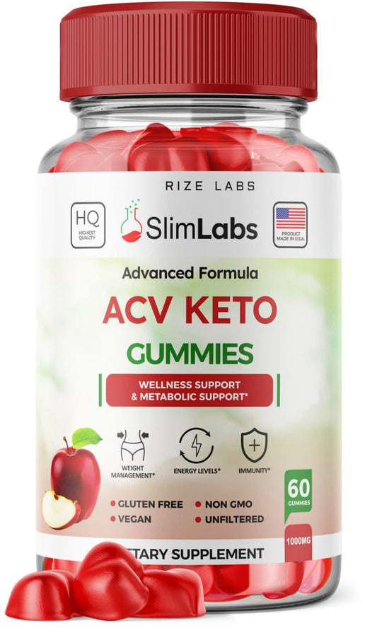 rize labs - - Slim Labs ACV Keto Gummies for Wellness and Metabolic Support - Weight Loss Gummies - Belly Fat Diet (60 Gummies)