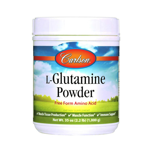 Carlson - L-Glutamine Powder, Free-Form Amino Acid, 3 g, Muscle Tissue Production & Function, Immune Support, 35 oz (1000 g)