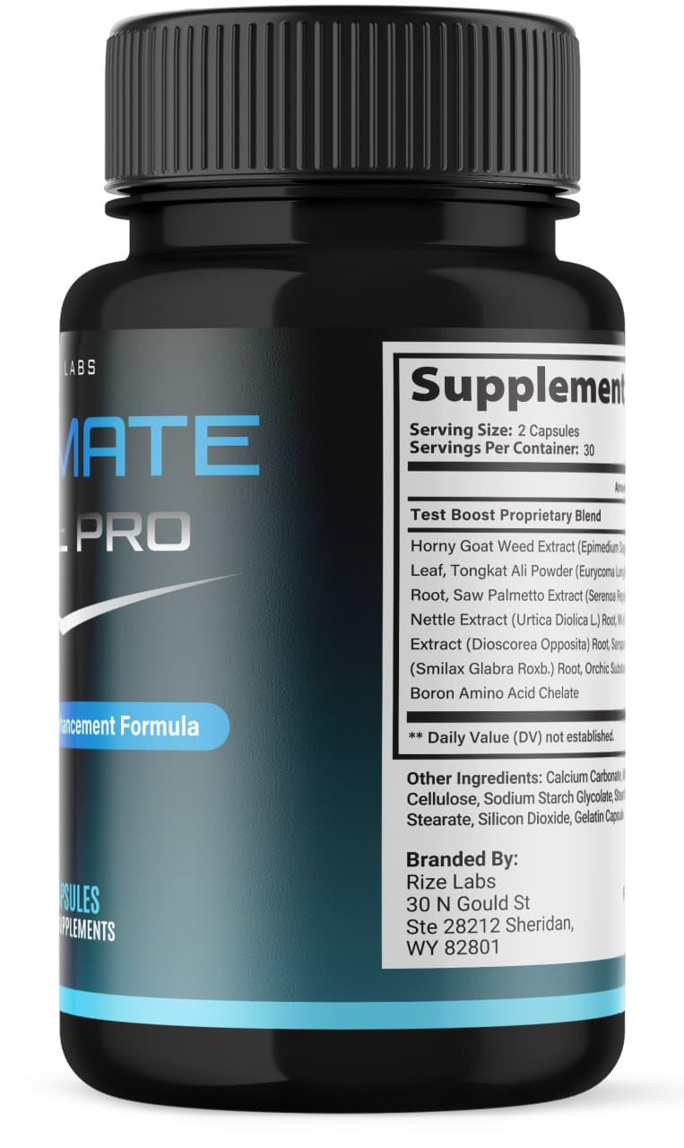 Ultimate Male Pro Capsules for Men, Ultimate Male Extreme Supplement,All-Natural Support for a Healthy Active Lifestyle, UltimateMalePro Reviews ((60 Capsules)