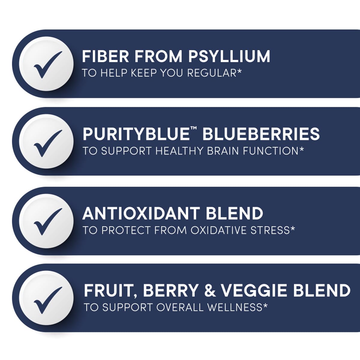 Purity Products Advanced Blueberry Detox Daily Fiber Formula Featuring PurityBlue Organic Wild Blueberries - A Full 6 Grams of Detoxifying, Regularity Promoting Prebiotic Fiber - 30 Servings