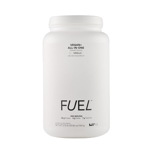 LTH Fuel Vegan & All-in-One - 30g Protein per Serving - Plant-Based Protein Meal Replacement - Vitamins, Minerals, Digestive Enzymes & Probiotics - Meal Supplement - Vanilla, 20 Servings