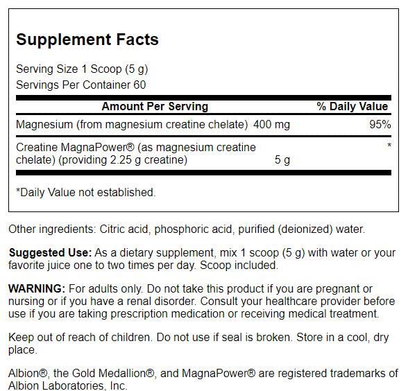 Swanson 100% Pure Creatine Magnapower 10.6 Ounce (300 g) Pwdr (2 Pack)