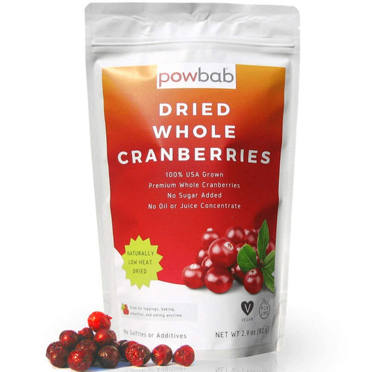 powbab Dried Cranberries Unsweetened  100 USA Grown Organic Dried Cranberries No Sugar Added No Oil No Apple Juice Concentrate Infused No Sulfites Dried Fruit Not Sweetened or Reduced 29 Oz