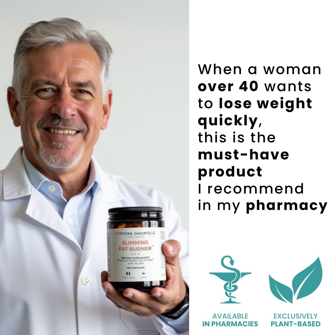 Slimming Vitamins | Fat Burner | Supports Weight Loss | Eliminates Toxins | Green Coffee | Green Tea | Made in France (1)