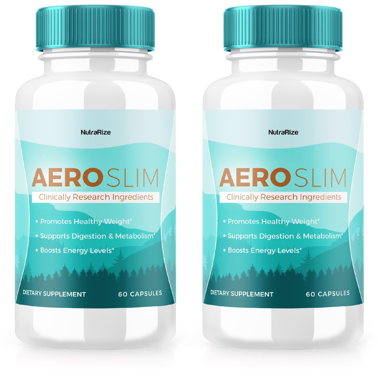 (2 Pack) AeroSlim Capsules - AeroSlim Dietary Supplement for Advanced Weight Health, Maximum Strength All-Natural Pills for Targeting Belly Fat, Weight Management Formula, Aero Slim (120 Capsules)
