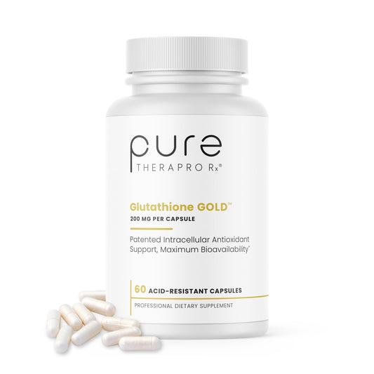 Pure TheraPro Rx S-Acetyl Glutathione Gold 200mg | 2 Month Supply Acid-Resistant Capsule | Patented Acetylated Form of Glutathione | Zero Fillers Or Flow Agents | Pharmaceutical Grade, Non-GMO