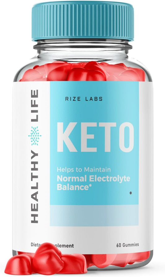 rize labs - Healthy Life Keto ACV Gummies - Advanced Weight Loss - Slimming Belly Fat Diet - Helps to Maintain Normal Electrolyte Balance (60 Gummies)