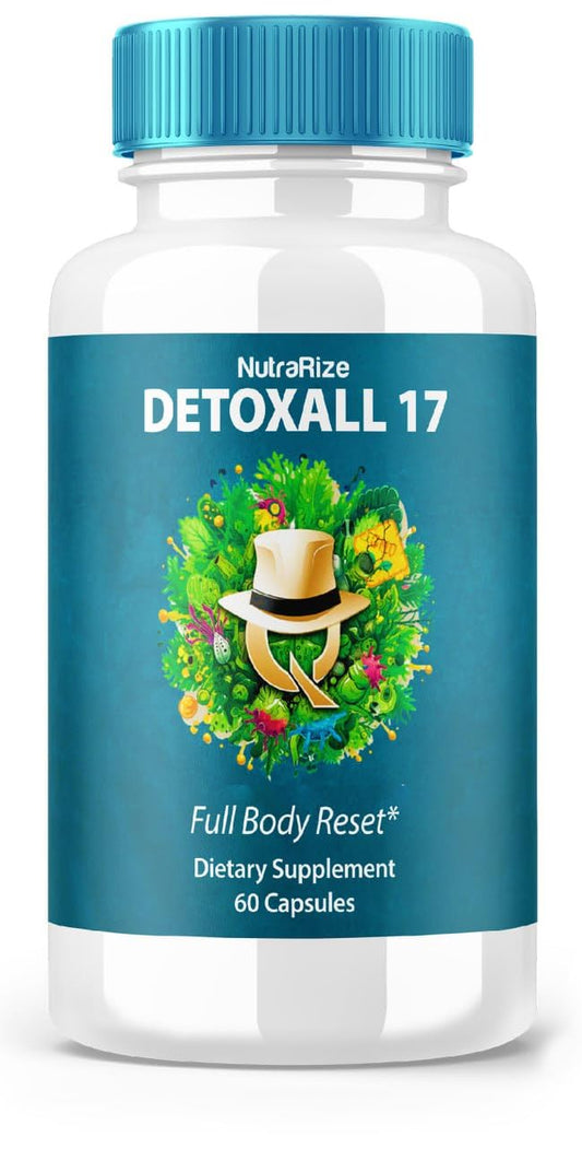 DetoxAll 17 - DetoxAll 17 Full Body Reset, DetoxAll17 Dietary Supplement for Overall Health and Wellness, Maximum Strength All-Natural Pills to Boost Energy, Detox All 17 Reviews (60 Capsules)