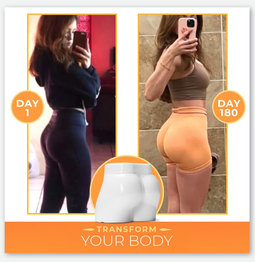 One Sol Creatine for Women Booty Gain, All Natural Women's Creatine Powder with Creapure, Increase Lean Muscle Mass, Reduce Recovery Time, Promotes Brain & Bone Health (Unflavored, 100 Servings)