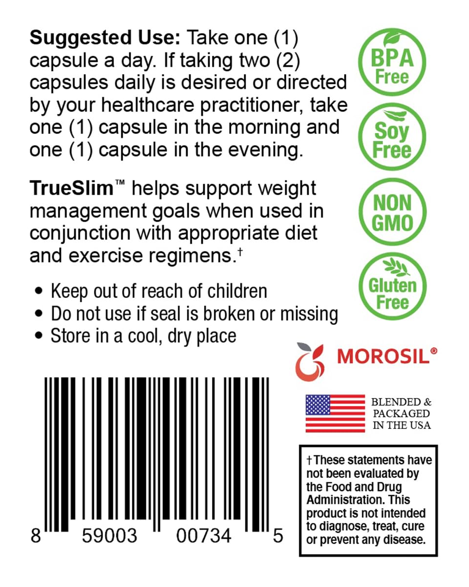 NatureCity True-Slim 400mg Morosil Fat and Weight Loss Supplement | Helps Reduce Fat Accumulation | 30 Veggie Capsules | Non GMO Gluten-Free | Made in USA with Blood Orange Extract from Sicily Italy
