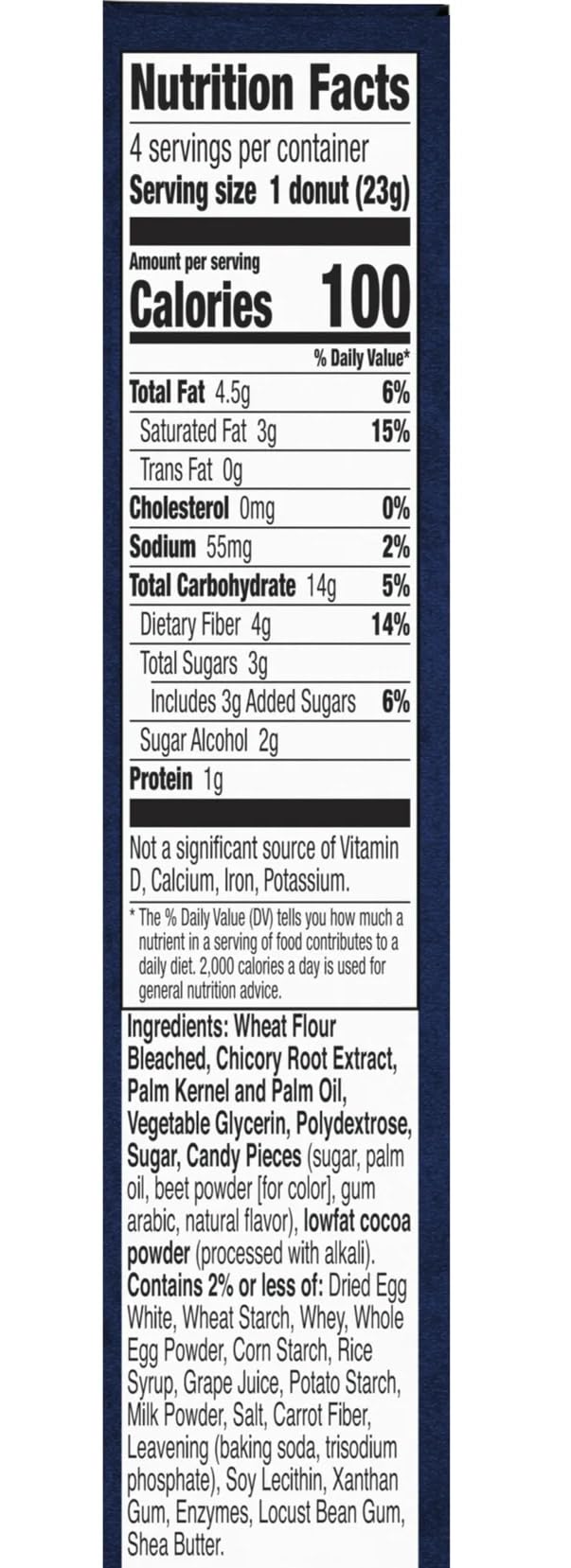 Generic Chocolate Fiber One 100 Calorie Donuts Snack Treat 3g Sugar 4 Count 328 oz 2 Pack Simplycomplete Bundle  Snacking Kids Gym Hiking School Office or Gifts  Friends Family