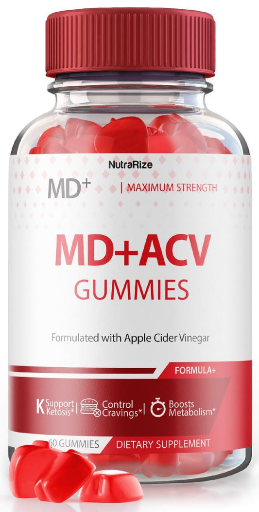 NutraRize MD + ACV Gummies for Advanced Weight Loss, Maximum Strength Supplement, Reviews (60 Gummies)