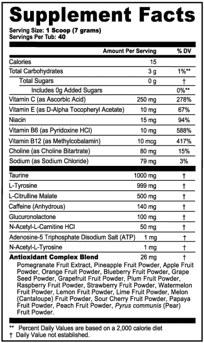 G Fuel Friday The 13th Energy Drink Powder, Pre Workout Caffeine Mix for Gaming, Sugar Free Focus Amino, Vitamin + Antioxidants, 9.9oz (Citrus Fruit Punch, 40 Servings)