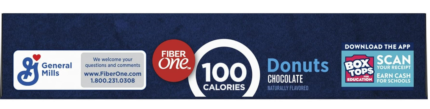 Generic Chocolate Fiber One 100 Calorie Donuts Snack Treat 3g Sugar 4 Count 328 oz 2 Pack Simplycomplete Bundle  Snacking Kids Gym Hiking School Office or Gifts  Friends Family