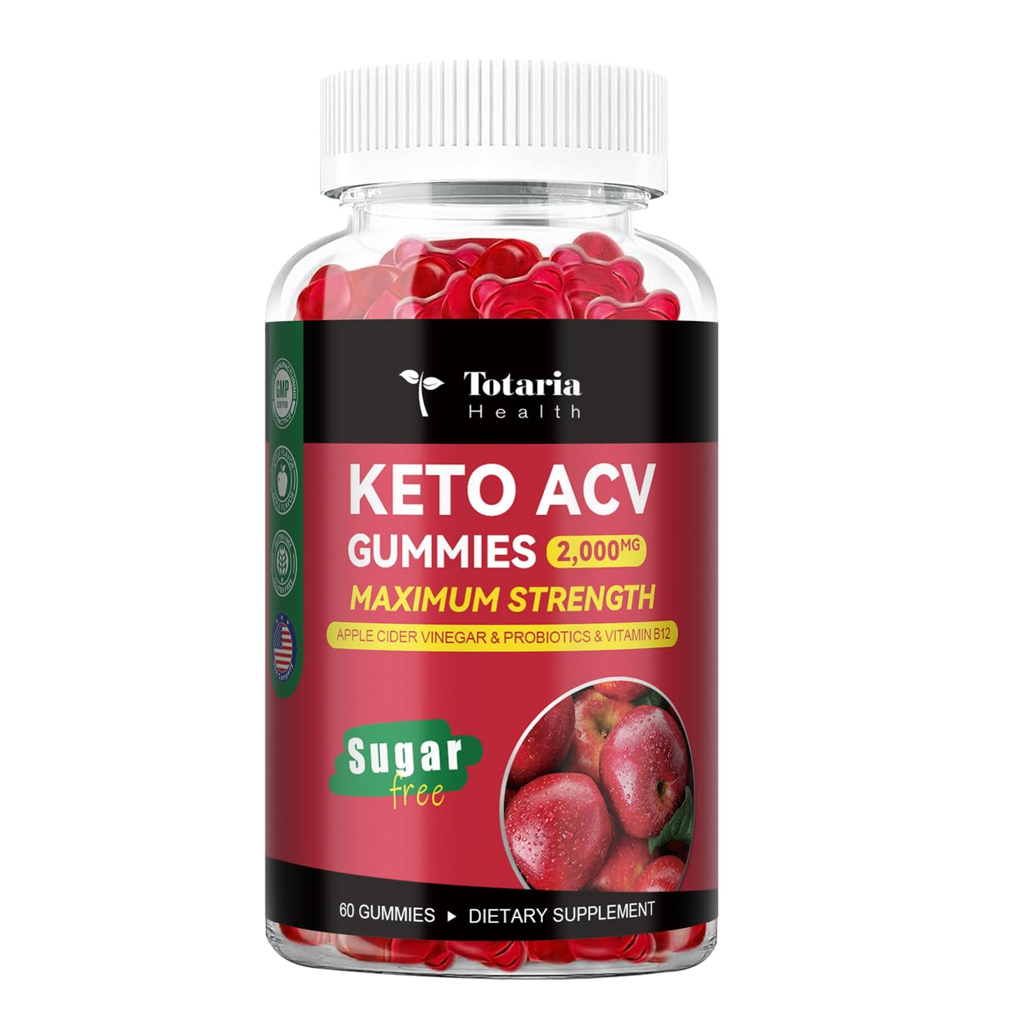 ACV Gummies Keto ACV Gummies Keto Supplements for Men & Woman 60 Gummies