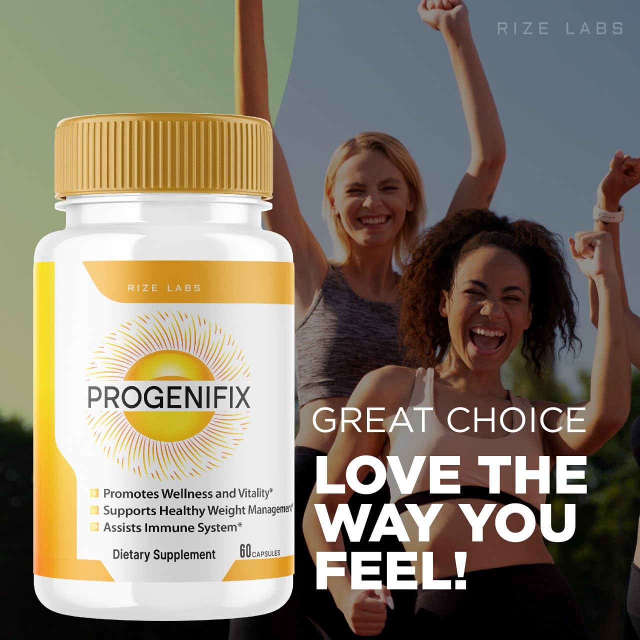 rize labs (2 Pack) Progenifix Weight Loss Supplement, Progenifix Capsules Total Body Wellness, Progenifix Healthy Lifestyle for Happier Life, Progenifix Reviews (120 Capsules)