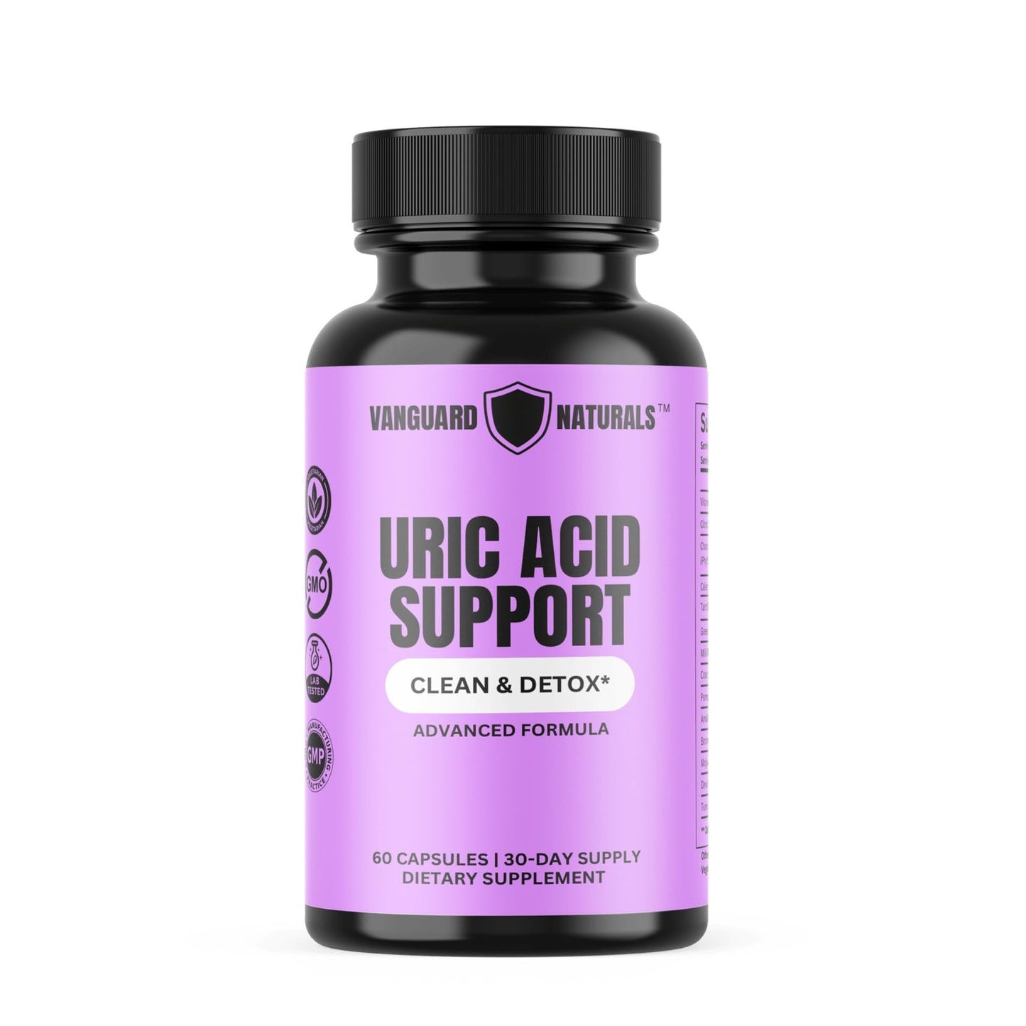 Uric Acid Support Advanced Formula- Clean and Detox - with Tart Cherry, Celery, Bromelain, Tumeric - Balances Uric Acid Levels and Support Joint Health - Non GMO - 60 Veggie Capsules