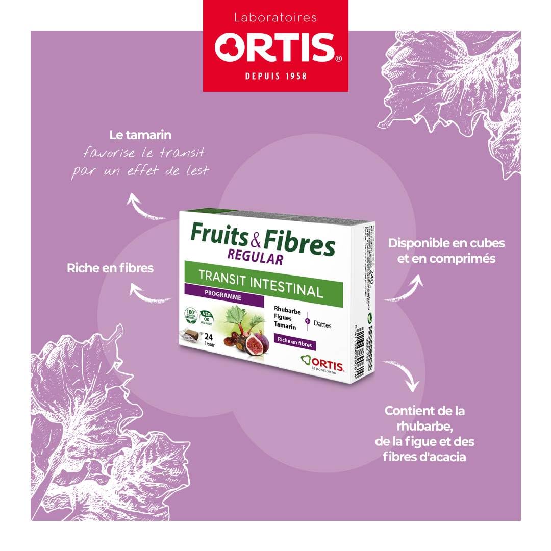 Ortis Fruits & Fibres Regular 24 Cubes